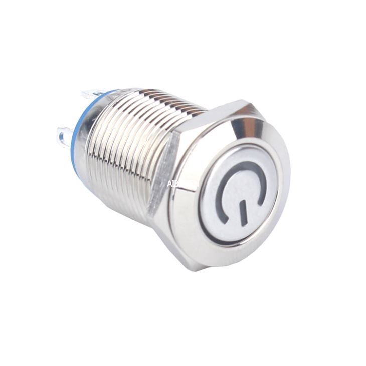 12mm Power Symbol Push Button Switch