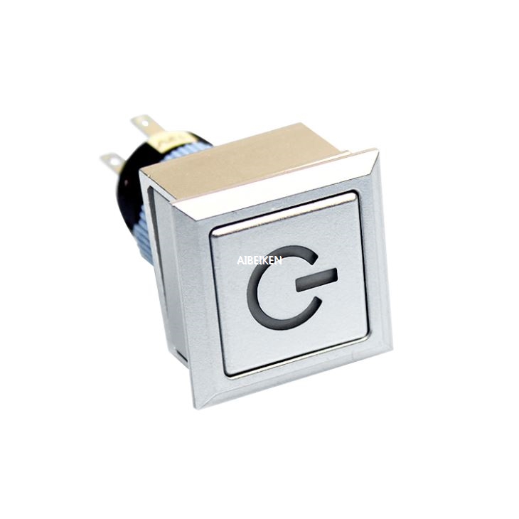 22mm Power Symbol Lighted Switch Push Button