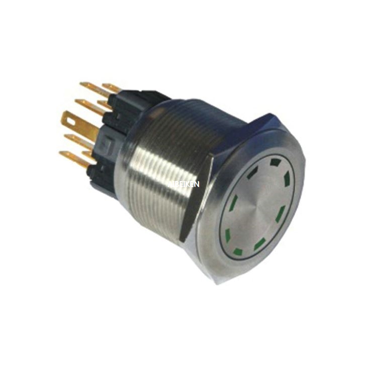 25mm Momentary Dual LED Metal Push Button Swtich