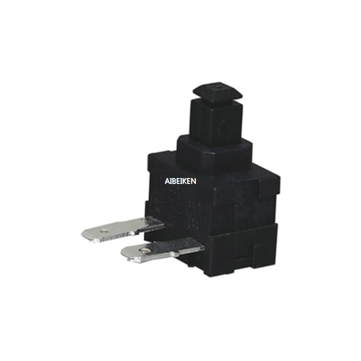 8A 250VAC ON-OFF Black Bent Terminal Small Switch