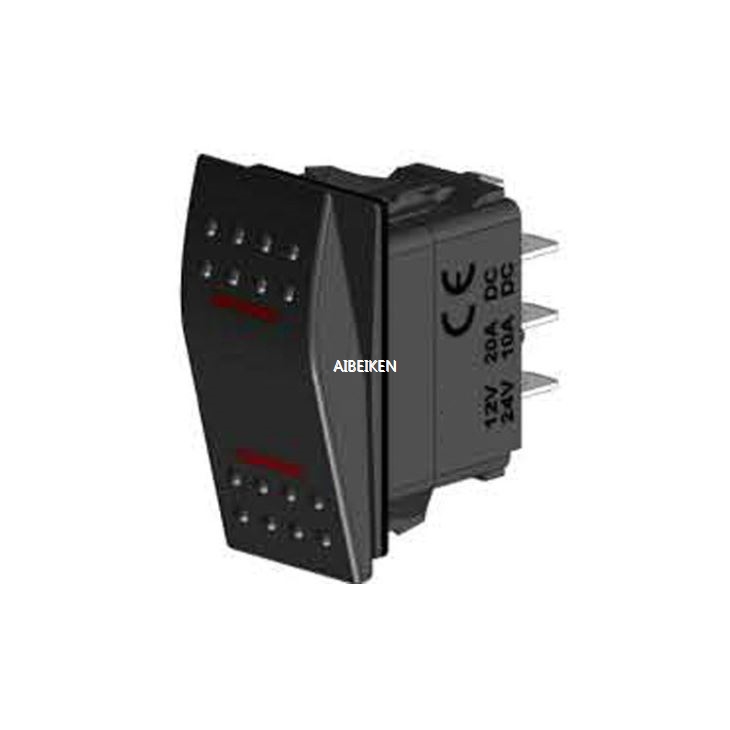 DPDT ON-ON-OFF 4P Non-illuminated Carling Rocker Switches