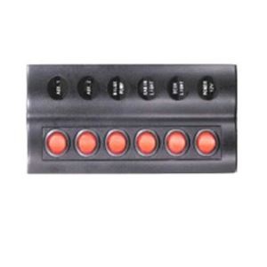 6 Rocker 6 GANG Auto Fuse Membrane Switch Panel