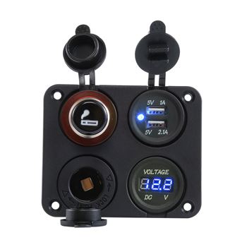 Motorcycle Voltmeter Rear One Hole